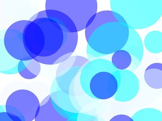 Abstract blue circles illustration background