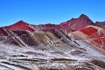 Vinicunca Rainbow Mountain , Peru 