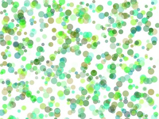 Abstract green circles illustration background