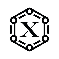XX X letter logo design vector icone
