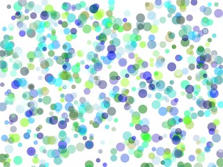Abstract green blue circles illustration background