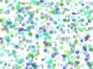Abstract green blue circles illustration background