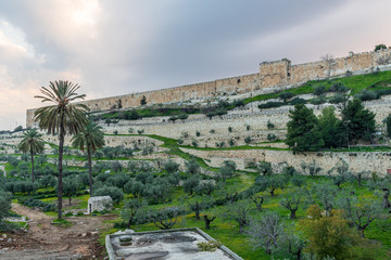 The western walls of Jerusalem