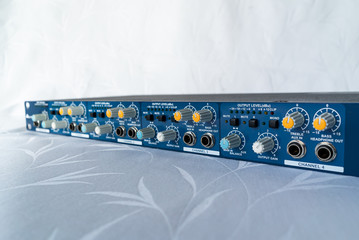 ZURICH, SWITZERLAND - MARCH 3, 2020: Headphone amplifier - studio processor.