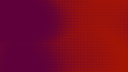 Dots halftone red purple color pattern gradient texture with technology digital background. Dots pop art comics style.