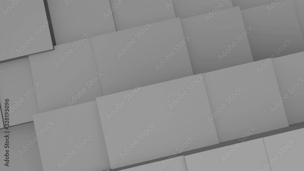 Poster abstract 3d cubes seamless loop slow motion animation