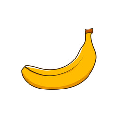 banana isolated on white background