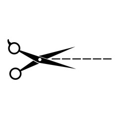 scissors illustration logo vector