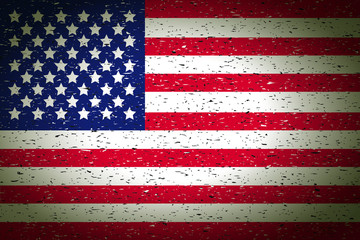 Fototapeta premium flag of usa in retro background