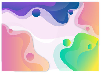 abstract colourfull flow and lines background gradient blue, purple, green