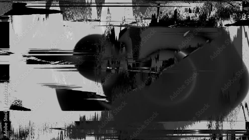 Poster digital scratch noise defects and artifacts glitches screen flickering