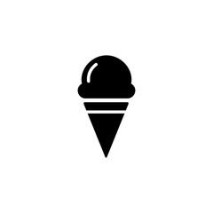 Fototapeta na wymiar Simple ice cream flat icon design vector