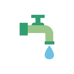 water tap with drop icon