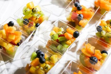 Fruit salad canape