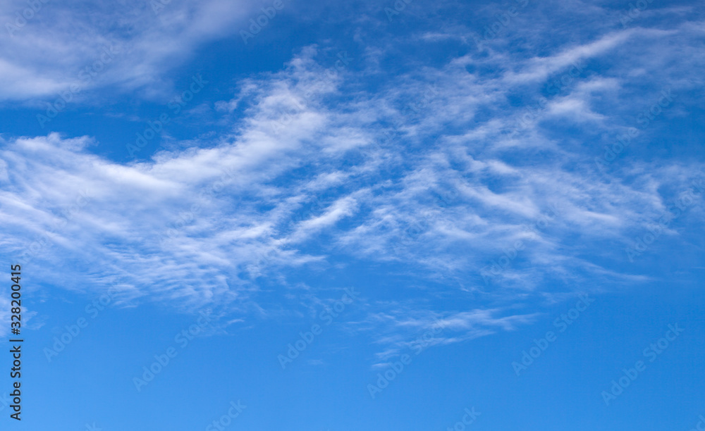 Wall mural blue sky with white clouds, natural backgrounds