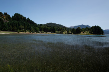 Fototapeta na wymiar Nahuel Huapi lake in Bariloche, Argentina