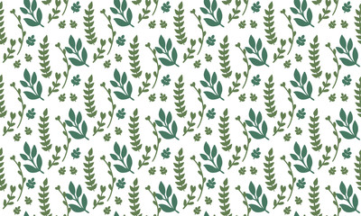 Elegant Botanical leaf pattern background, with modern flower design.