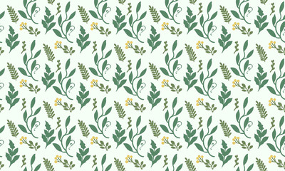 Elegant Botanical leaf pattern background, with modern flower design.
