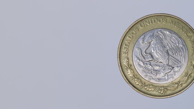 20 pesos commemorative coin from Mexico with Octavio Paz