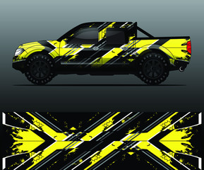 truck decal graphic wrap vector, abstract background