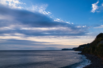 sunrise in izu, shizuoka japan