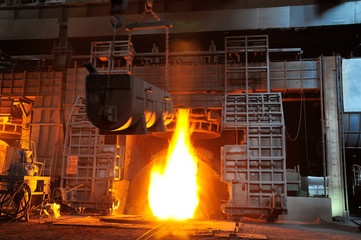 Metal smelting casting