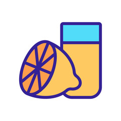 Delicious lemonade fresh vector icon. Thin line sign. Isolated contour symbol illustration