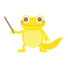 レオパ指示棒笑顔