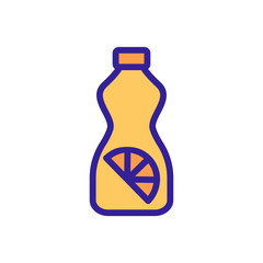 Delicious lemonade fresh vector icon. Thin line sign. Isolated contour symbol illustration