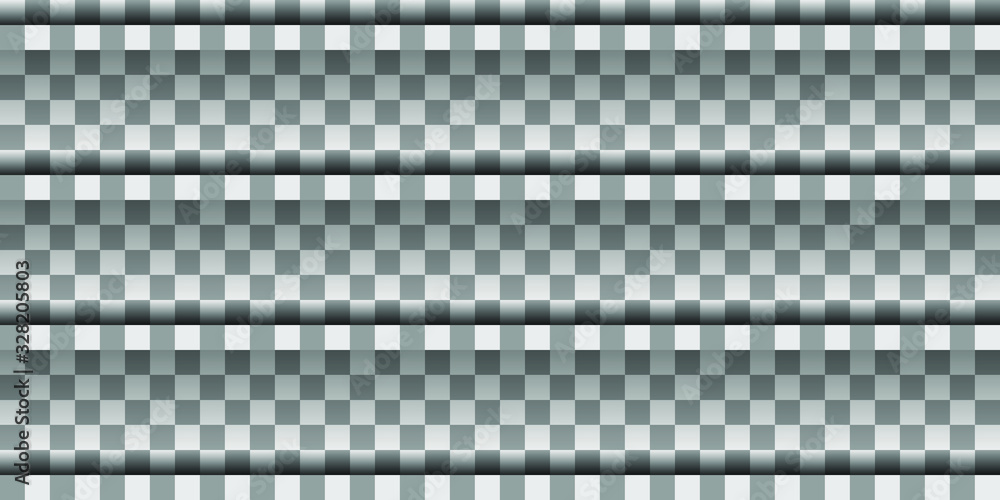 Poster white and gray square grid. abstract vector texture background.