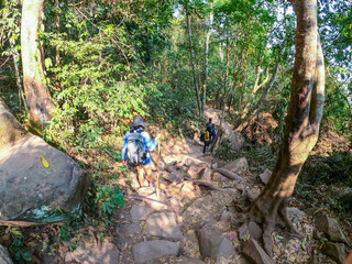 26 January 2020-Leoi::traveler trekking to Phu Kradueng Mountain