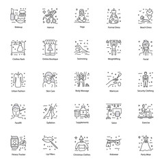  Makeup Accessories Doodle Vectors Pack 