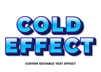 Cold Effect Editable Text Style
