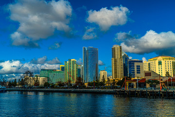 Fototapeta na wymiar San Diego Skyline