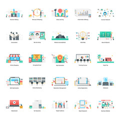  Creative Business Flat Illustration Pack 