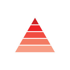 triangle gradient geometric chart info symbol logo vector