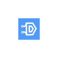 Letter D logo Template Vector