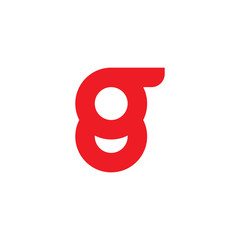 number 8 motion abstract symbol logo vector