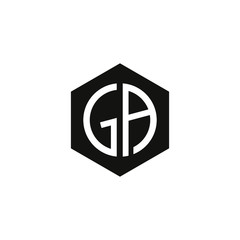 Letter GA logo Template Vector