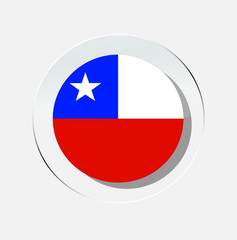 chile country flag circle icon with white background