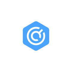 Letter C icon Logo. minimalist Unique modern geometric creative elegant. Vector icon
