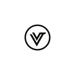 Letter V, VV logo Template Vector