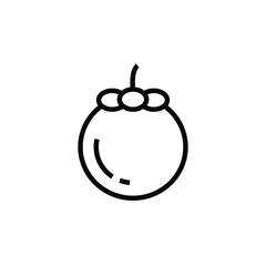 Mangosteen thin icon