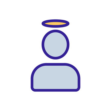 recommend clip art: Holy man icon vector. Thin line sign. Isolated contour symbol illustration