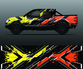 truck decal graphic wrap vector, abstract background