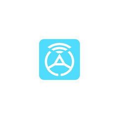 Letter A Logo icon . minimalist Unique modern geometric creative elegant. Vector icon