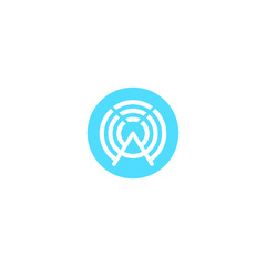 Letter A Logo icon . minimalist Unique modern geometric creative elegant. Vector icon