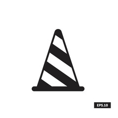Fototapeta na wymiar Traffic Cone Icon, Traffic Cone Sign/Symbol Vector