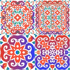 Antique talavera tiles patchworks.