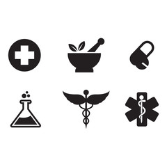 SET OF PHARMACY ICON,. SET ICON